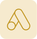 Yellow paper clip icon on a white background