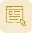 Computer screen with a yellow background and a cursor hovering over it