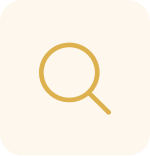 Magnifying glass icon on a white background, with the magnifying lens in the center of the image
