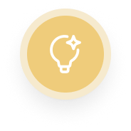 Bright idea lightbulb icon